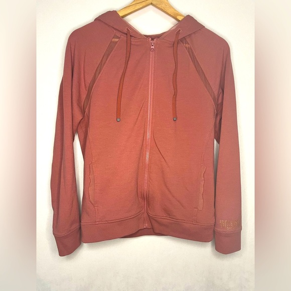 Victoria Secret Sport Full Zip Athletic Hoodie Ruffle Detail Womens Size XS - Picture 1 of 7